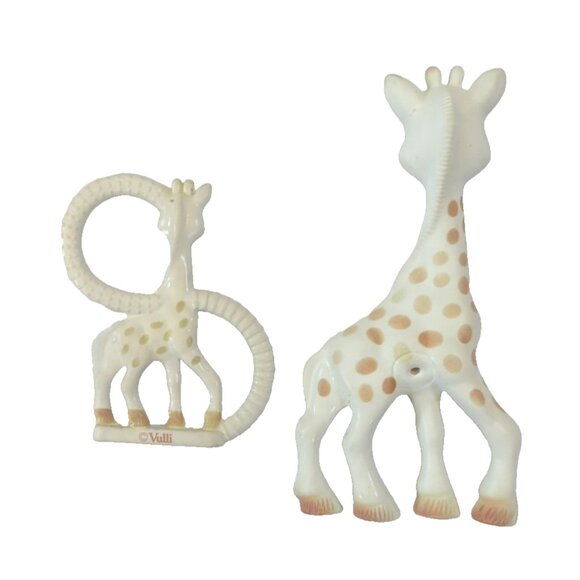 2 Sophie The Giraffe Natural Rubber Squeaker Squeaky Toy +Baby Teether Teething - Picture 2 of 3